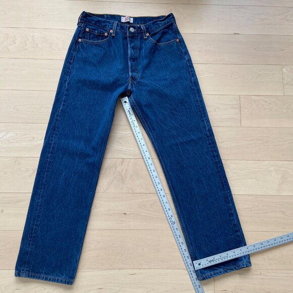 Levis Original 501 XX Straight Leg Button Fly Mens Jeans W34 L33 Blue Denim - Picture 7 of 11